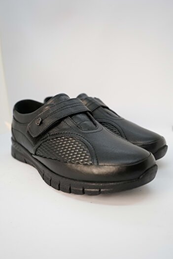 Kristal Kr.56 Full Orthopedic Sole Bone Protrusion Velcro Inside and Outside Genuine Leather Women's Shoes