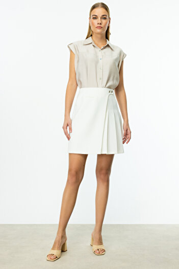 Ekol Pleated Mini Skirt