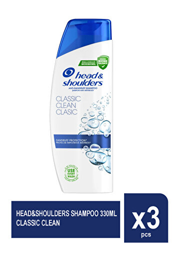 Head&Shoulders SHAMPOO 330ML CLASSIC CLEAN X 3