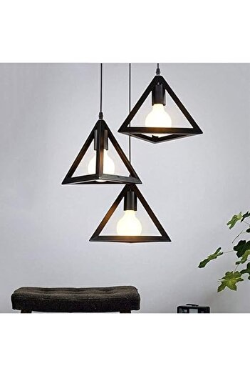 A F N LIGHTING Industrial Vintage Style Pendant Ceiling Light Black Metal Pendant Lamp