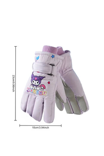 bundle island Kuromi Figure Waterproof Gloves (1 Pair)