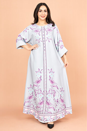 IKKXA Crystal Enchant Print Jalabiya
