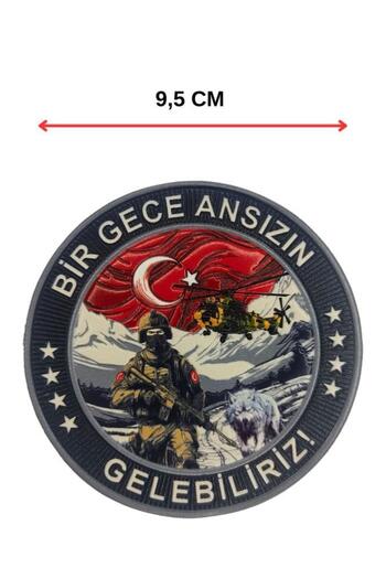 SINGLE SWORD One Night We Can Come Without You Plastic Arma Patch 9.5 Cm, Velcro Back
