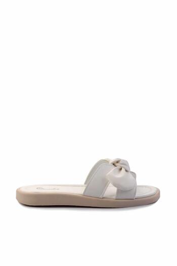 Bambi White Beige Women's Slippers K04875050809