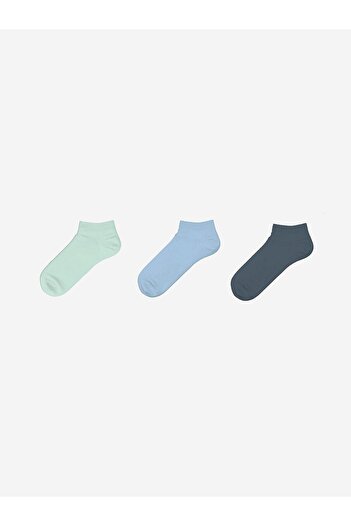 LC Waikiki Lcw Eco Women's Plain Booties Socks 3-Pack