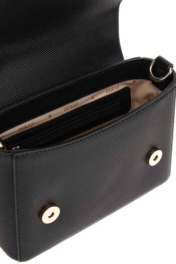 Guess Women's Fedana Top Handle Fl Shoulder Bag - Black