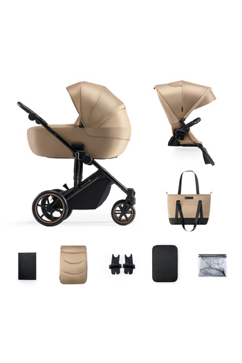 Kinderkraft Stroller 2 In 1 Prime 2, Sandrose Beige