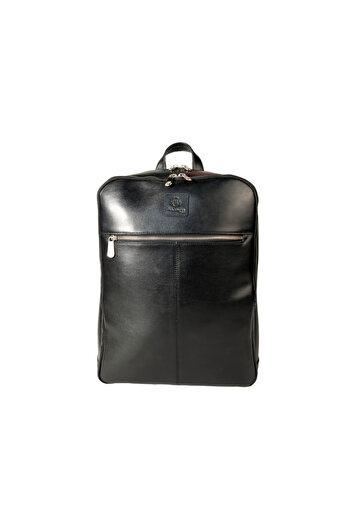 Exacompta Exactive 14" Leather Laptop Backpack 17637e, Black