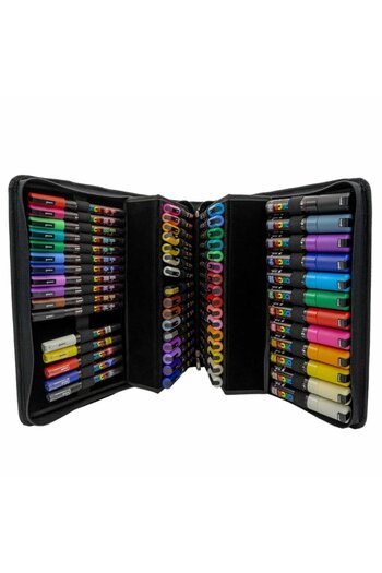 POSCA Marker Folder Equipped With 60 Markers