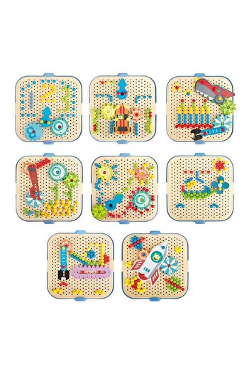 Hape Wooden Toy - Gear Wheel Play Set