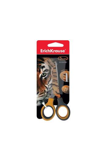 Erich Krause 130 Decor Scissors, Tiger Decor
