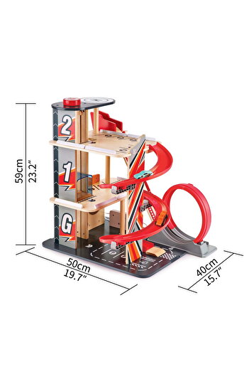Hape Wooden Toy - Stunt Garage, Gearhead