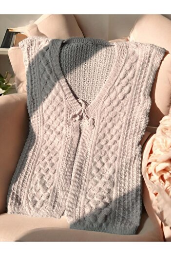 Çeyizcim Pink Yumoş Angora Girl's Knitwear and Vest Dowry