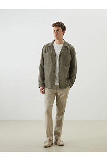 LC Waikiki Southblue Khaki Standard Fit Men's Blazer Jacket