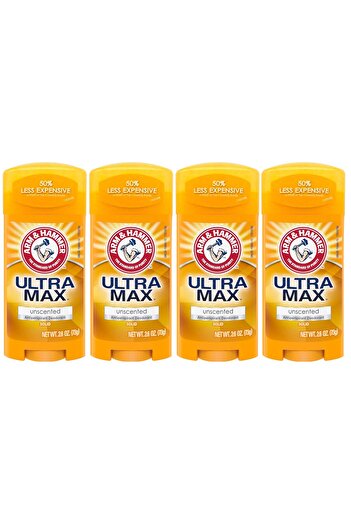 Arm&Hammer Arm ِAnd Hammer Ultra Max Unscented 73gm X 4