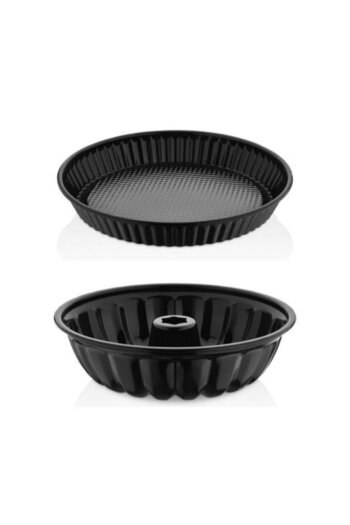 Sinbo 28cm Enamel Cake Mold - 20 Slices and 30cm Pie Cake Mold