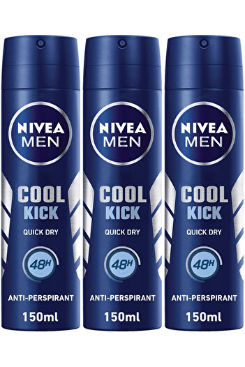 NIVEA سبراي كول كيك للرجال 150 مل × 3