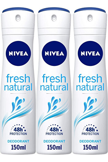NIVEA Fresh Natural Deodorant Spray For Women 150 ml X 3