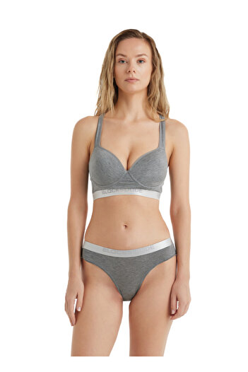 Blackspade Women's Sports Bra Silver 1626 - Gray Melange