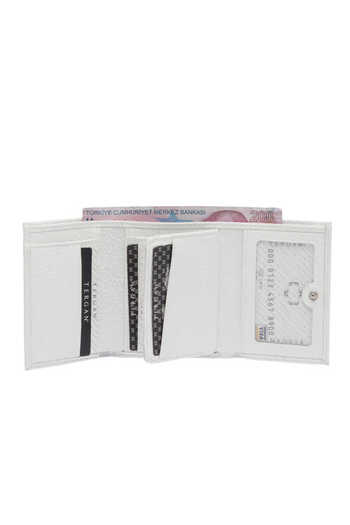 Tergan White Women's Wallet - S1Cb00005633-B69