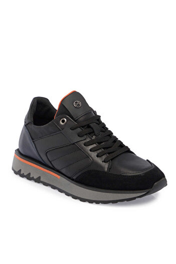 Tergan Siyah Hakiki Deri Erkek Sneaker - E23S1AY56381-A23