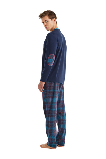 Blackspade Thermal Men's Pajama Set 40606 - Navy Blue