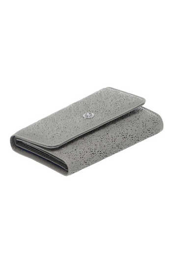 Tergan Gray Leather Women's Wallet - S1Cb 00005788 -T8O