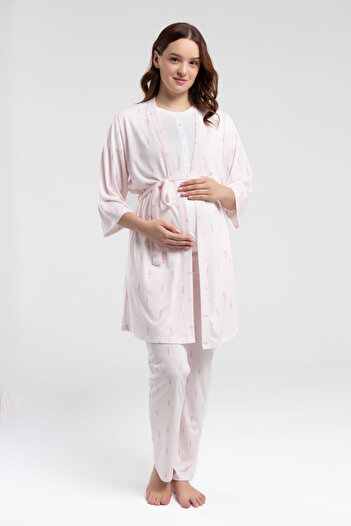 Arnetta Women's White Maternity Suit