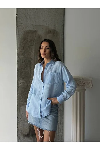 Bak'ap Καλοκαιρινό πουκάμισο από ύφασμα Premium Muslin