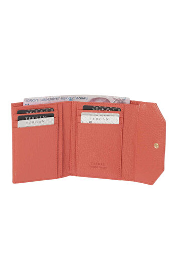 Tergan Pembe Deri Kadın Cüzdan - S1cb00005809-s2a