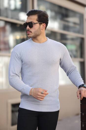 TMB Gray Field Knitwear Sweater, Light Character