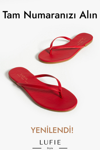 Lufie Style Women's Flip Flops Red