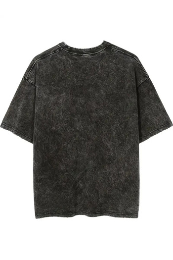 PENTHİLUS Men's Vintage Waxed Guitar Printed Short Sleeve T-Shirt