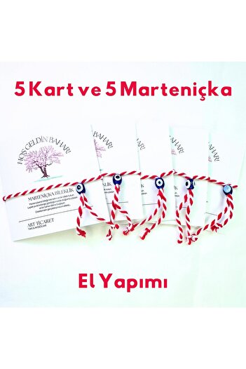 Vera 5 Pcs Martenitska Lucky Bracelet Set