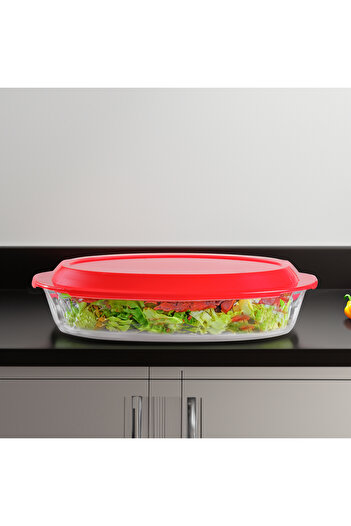 ROYALFORD 3.5 L Glass Baking Dish with Lid-RF12196