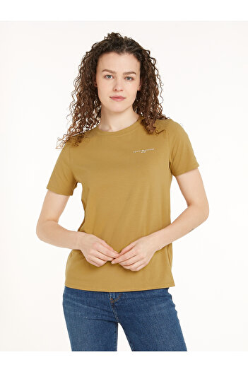 Tommy Hilfiger Women Khaki T-Shirts