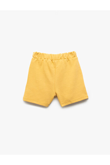 Koton Basic Shorts with Cotton Waist Lace Pocket Detail