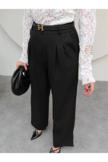 ESRAHELVACI Black Wide Leg Palazzo Pants