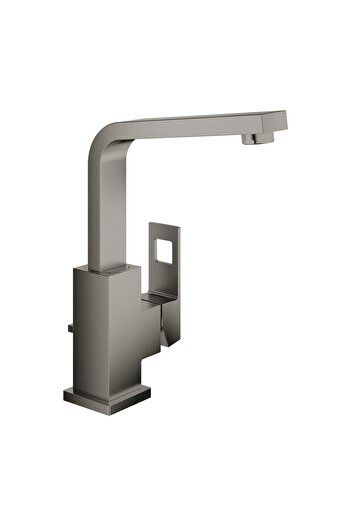 Grohe Baterie lavoar Grohe Eurocube 23135AL0, 3/8, monocomanda, cartus ceramic, pivotanta, Grafit