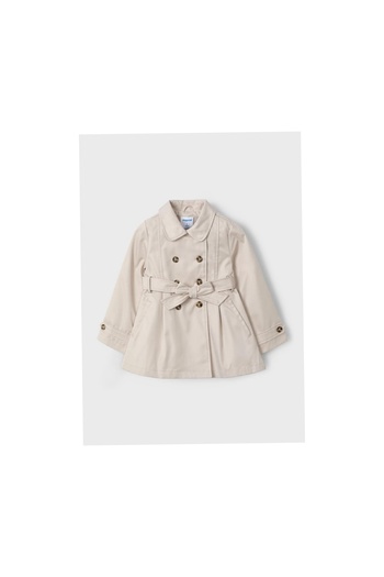 MAYORAL 3413 Girl's Trench Coat with Bow