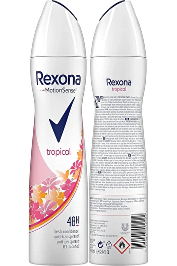 Rexona Spray 200 ml -en Tropical 2222 871 --- Rexona Spray 200 ml Tropical English