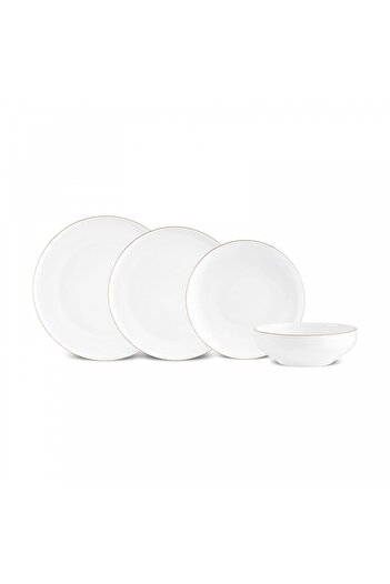 Karaca Karaca Streamline New Saturn Gold 24-teiliges Tafelservice, 6 Personen