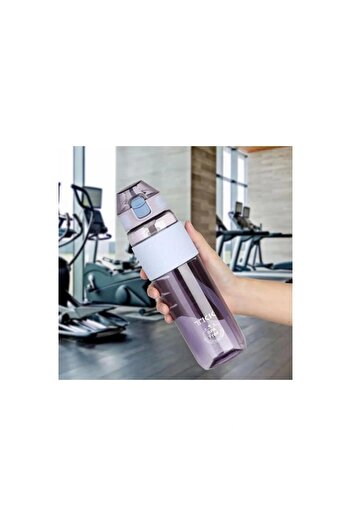 TKK 800 ml Purple Silicone Tritan Flask with Straw - Camping Flask - for Children and Adults