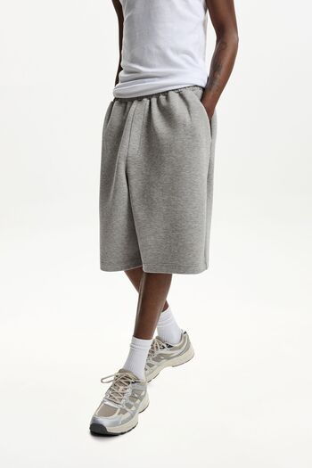 Bershka Neopren görünümlü oversize bermuda şort