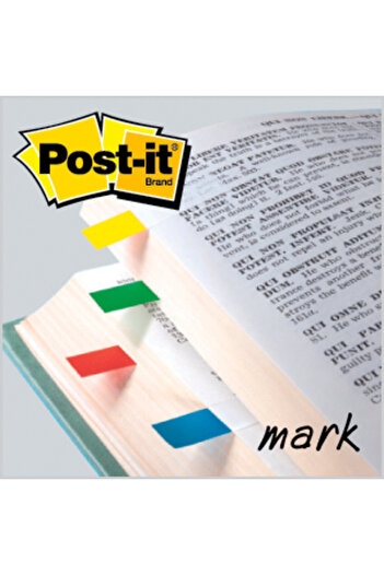 Post-it ® أعلام 683-4، 4 ألوان، 0.47 بوصة × 1.7 بوصة، 6 عبوات/كرتونة، 4 كرتونة/علبة