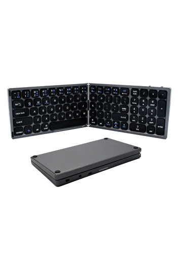 Choice Spain Dual foldale Foldable Bluetooth Keyboard with Numeric Keypad Full Size Wireless Folding Keyboa