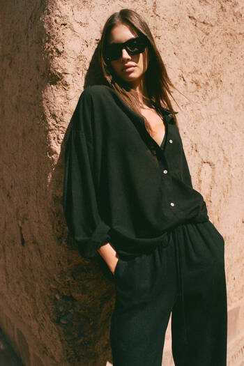 Pull & Bear Rustik oversize gömlek