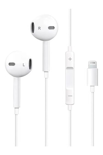 Primo Plus Wired In-Ear Earphones for Apple iPhone White