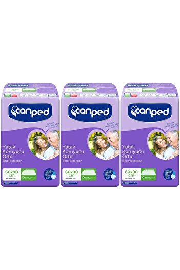 Canped Patient Bed Protective Cover 60*90cm 30 Pieces (3Pk*10)