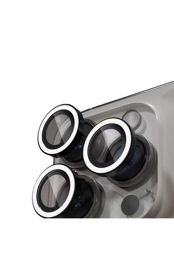 Choice 14pro 14proMax(3pcs white For iPhone 15 14 Pro Max Camera Lens Protectors Luminous Camera Ring Glass